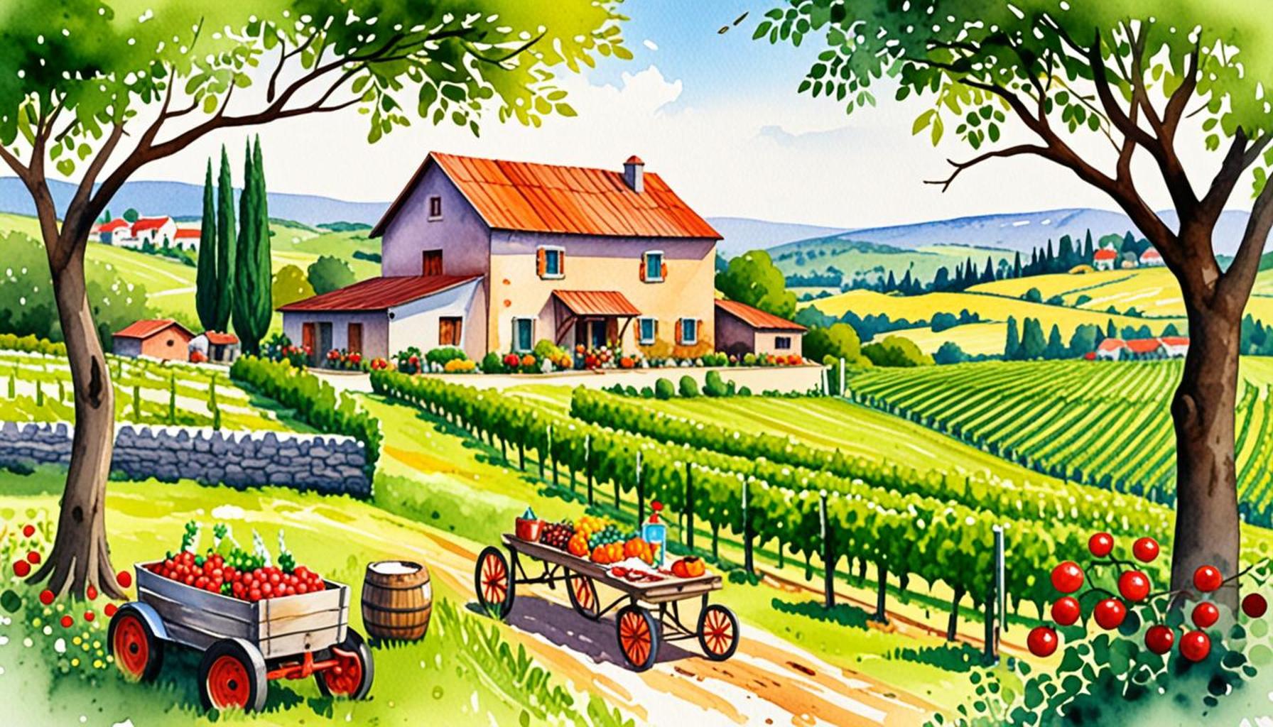 Countryside Escapes: Idyllic Farms and Vineyards for Rest and Relaxation